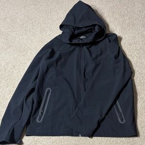 Under Armour Youth Black Hooded Windbreaker Jacket